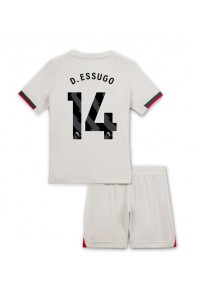 Chelsea Dario Essugo #14 Babyklær Borte Fotballdrakt til barn 2025-26 Korte ermer (+ Korte bukser)